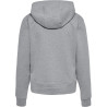 Sweat zip à capuche Hummel Femme HMLGO 2.0 grey melange dos