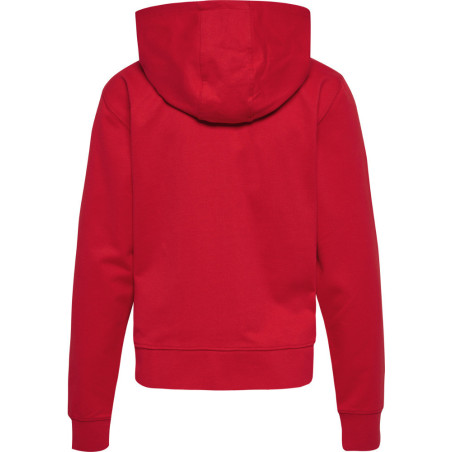 Sweat zip à capuche Hummel Femme HMLGO 2.0 true red dos