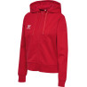 Sweat zip à capuche Hummel Femme HMLGO 2.0 true red face