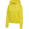 Sweat zip à capuche Hummel Femme HMLGO 2.0 blazing yellow face