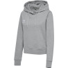 Sweat capuche Hummel Femme HMLGO 2.0 grey melange face