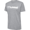 Tee shirt Hummel HMLGO Logo 2.0 grey melange face