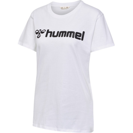 Tee-shirt Hummel Femme HMLGO Logo 2.0 white face