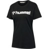 Tee-shirt Hummel Femme HMLGO Logo 2.0 black face