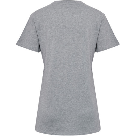 Tee-shirt Hummel Femme HMLGO Logo 2.0 grey melange dos