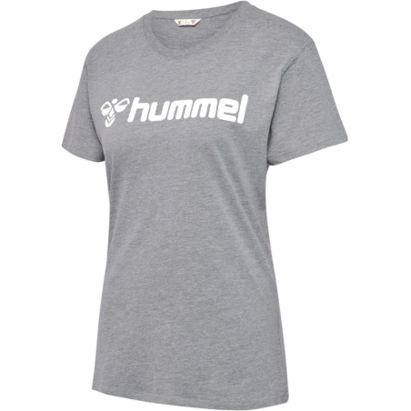 Tee-shirt Hummel Femme HMLGO Logo 2.0 grey melange face