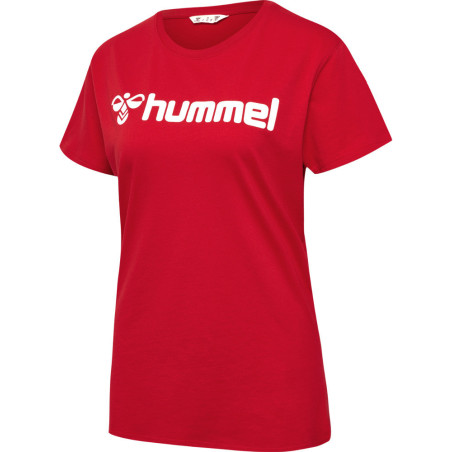 Tee-shirt Hummel Femme HMLGO Logo 2.0 true red face