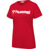 Tee-shirt Hummel Femme HMLGO Logo 2.0 true red face