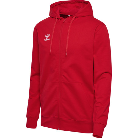 Sweat zip à capuche Hummel HMLGO 2.0 true red face