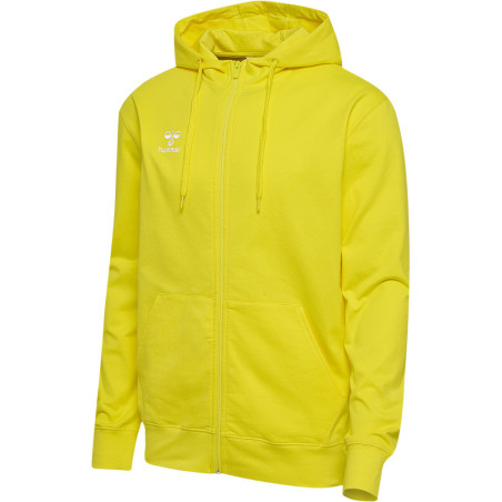 Sweat zip à capuche Hummel HMLGO 2.0 blazing yellow face
