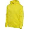 Sweat zip à capuche Hummel HMLGO 2.0 blazing yellow face