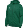 Sweat zip à capuche Hummel HMLGO 2.0 emeraude face