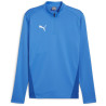 Sweat 1/4 Zip Puma Team Goal Electric Blue Lemonade - Puma White - Puma Team Royal face