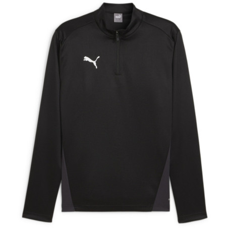 Sweat 1/4 Zip Puma Team Goal Puma Black - Puma White - Flat Dark Grey face