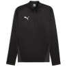 Sweat 1/4 Zip Puma Team Goal Puma Black - Puma White - Flat Dark Grey face