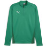 Sweat 1/4 Zip Puma Team Goal Sport Green - Puma White - Power Green face