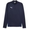 Sweat 1/4 Zip Puma Team Goal Puma Navy - Puma White - Persian Blue face