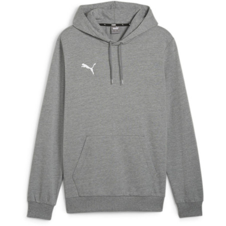 Sweat à capuche Puma Team Goal Medium Gray Heather - Puma White face