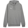 Sweat à capuche Puma Team Goal Medium Gray Heather - Puma White face