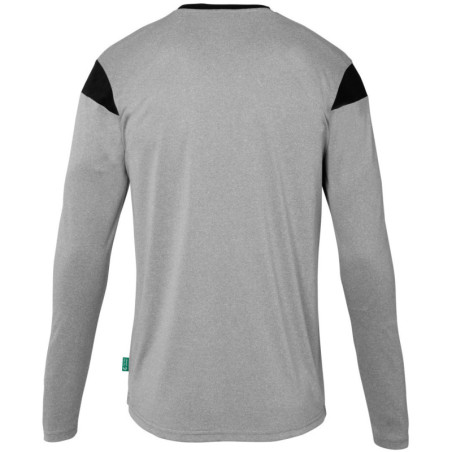 Maillot Uhlsport manches longues SQUAD 27 gris fonce chine/noir dos