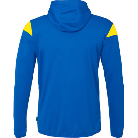 Veste à capuche Uhlsport Squad 27 azur/jaune citron dos