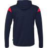 Veste à capuche Uhlsport Squad 27 bleu marine/rouge dos