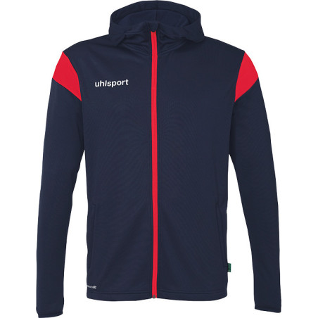 Veste à capuche Uhlsport Squad 27 bleu marine/rouge