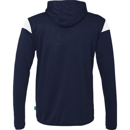 Veste à capuche Uhlsport Squad 27 bleu marine/blanc dos