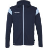 Veste à capuche Uhlsport Squad 27 bleu marine/ciel