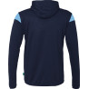 Veste à capuche Uhlsport Squad 27 bleu marine/ciel dos