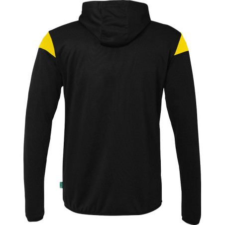 Veste à capuche Uhlsport Squad 27 noir/jaune citron dos