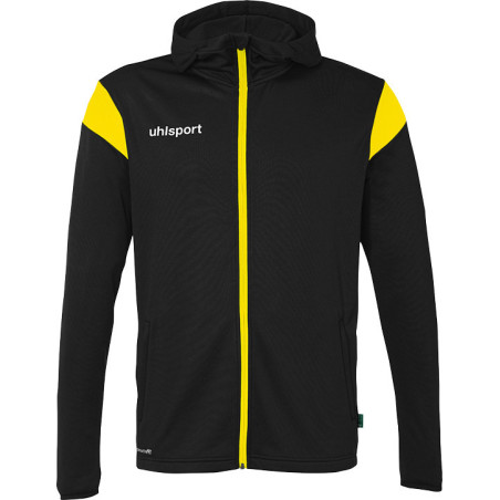 Veste à capuche Uhlsport Squad 27 noir/jaune citron
