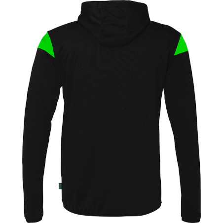Veste à capuche Uhlsport Squad 27 noir/vert fluo dos