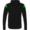 Veste à capuche Uhlsport Squad 27 noir/vert fluo dos