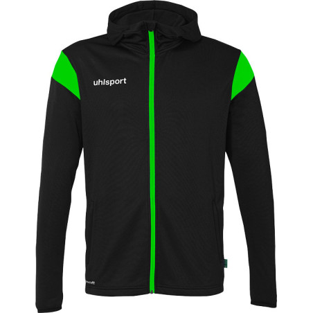 Veste à capuche Uhlsport Squad 27 noir/vert fluo