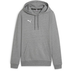 Sweat à capuche Femme Puma Team Goal Medium Gray Heather Puma White 2