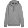 Sweat à capuche Femme Puma Team Goal Medium Gray Heather Puma White face
