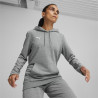 Sweat à capuche Femme Puma Team Goal Medium Gray Heather Puma White