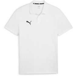 Polo Puma Team Goal Medium Gray Heather Puma White face 2