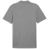 Polo Puma Team Goal Medium Gray Heather Puma White dos