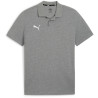 Polo Puma Team Goal Medium Gray Heather Puma White face
