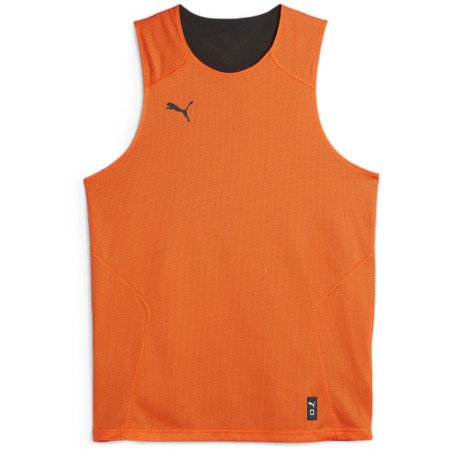 Maillot de basket réversible Puma Team Reverse Golden Poppy face
