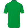 Polo Uhlsport Squad 27 vert/lagon dos