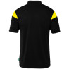 Polo Uhlsport Squad 27 noir/jaune citron dos