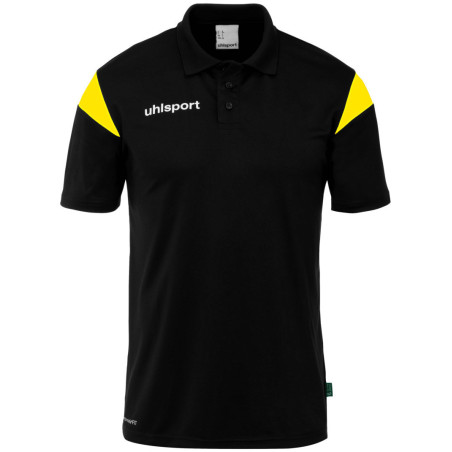 Polo Uhlsport Squad 27 noir/jaune citron
