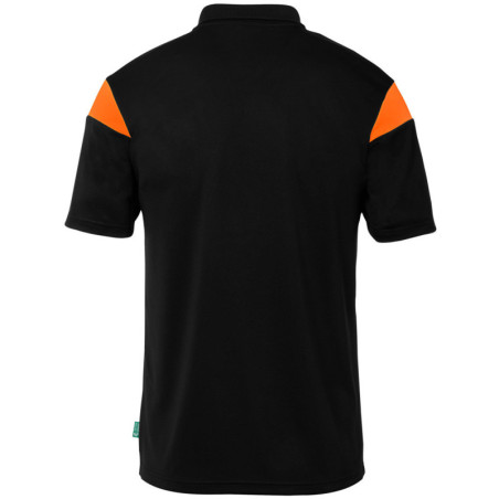 Polo Uhlsport Squad 27 noir/orange fluo dos