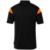 Polo Uhlsport Squad 27 noir/orange fluo dos