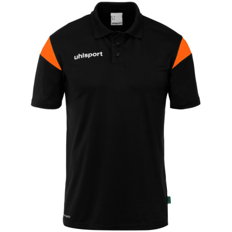 Polo Uhlsport Squad 27 noir/orange fluo