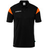 Polo Uhlsport Squad 27 noir/orange fluo