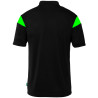 Polo Uhlsport Squad 27 noir/vert fluo dos